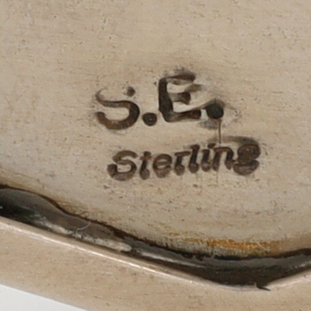 Signed Navajo Sterling Turquoise Cuff Bracelet