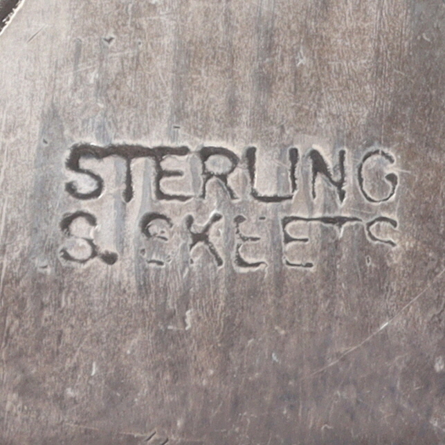 Scott Skeets Navajo Sterling Petroglyph Bar Pendant