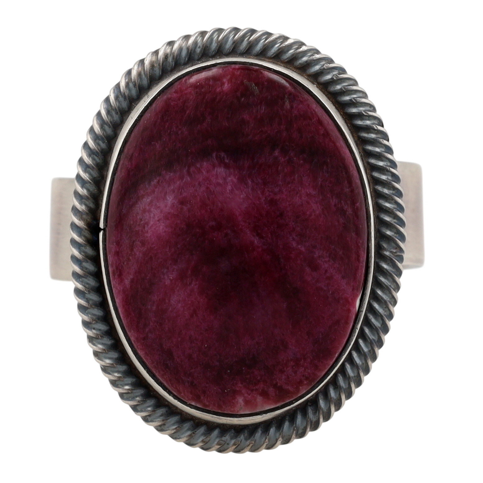 Antoinette Martinez Navajo Sterling Purple Spiny Oyster Adjustable Ring