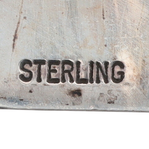 Vintage Hopi Sterling Mudhead Bolo Slide