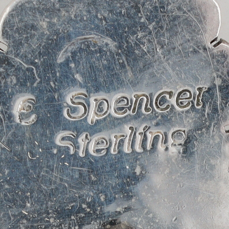 Evelyn Spencer Navajo Sterling Dry Creek Turquoise Earrings
