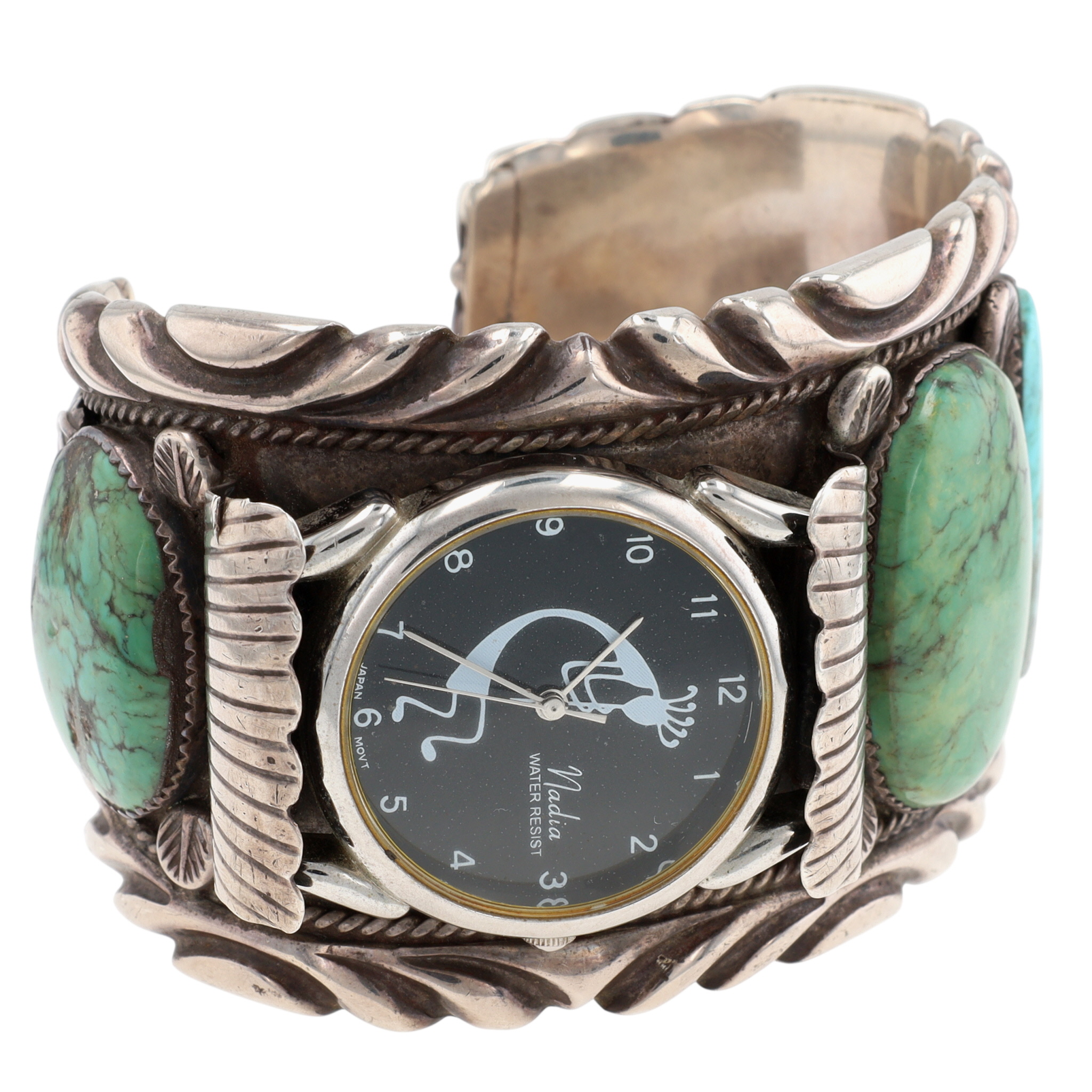 Ben Touchine Navajo Huge Sterling Turquoise Cuff Bracelet