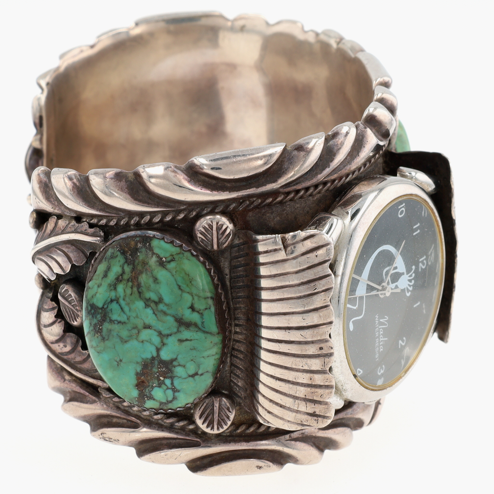 Ben Touchine Navajo Huge Sterling Turquoise Cuff Bracelet