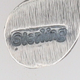 Kevin Billah Navajo Sterling Turquoise Stamped Naja Pendant