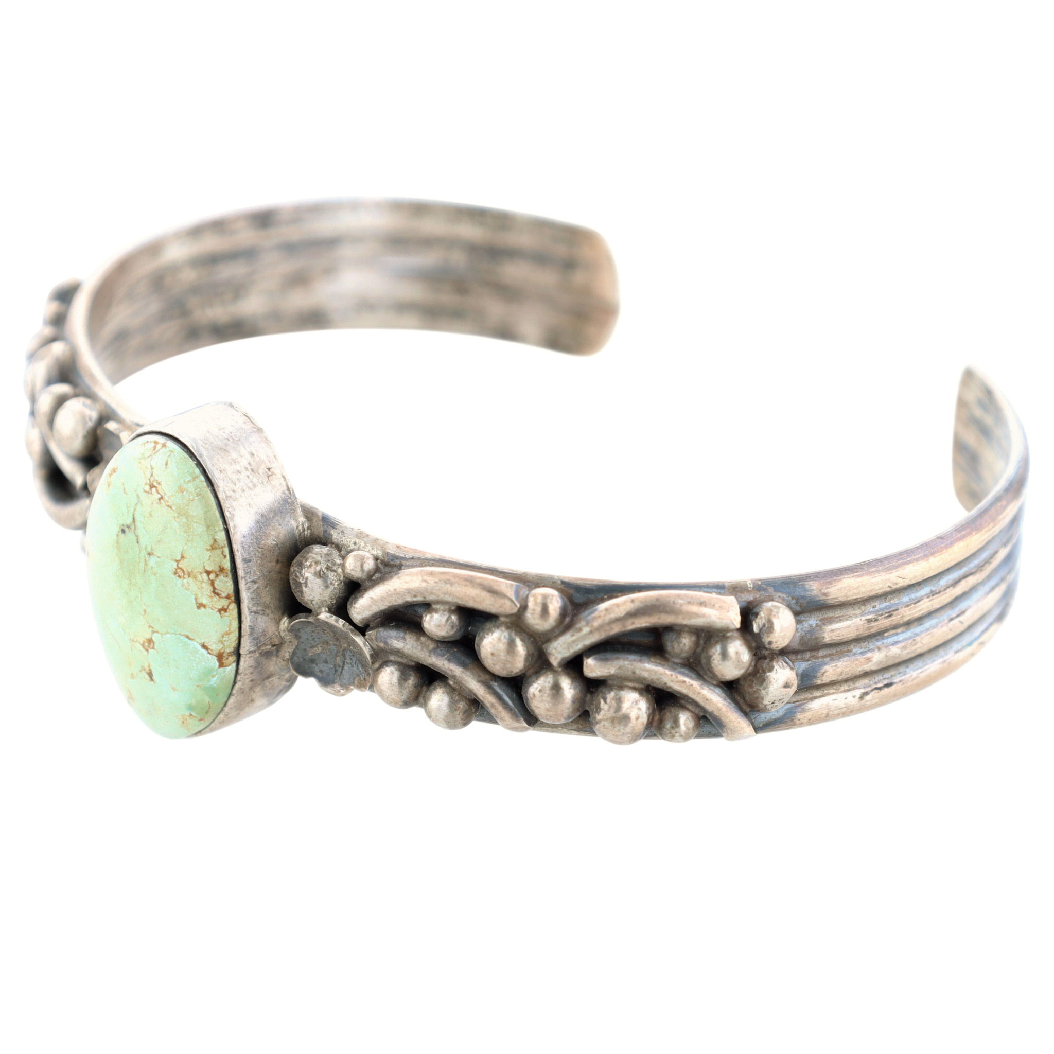 Betta Lee Navajo Sterling Thunder Mountain Turquoise Cuff Bracelet