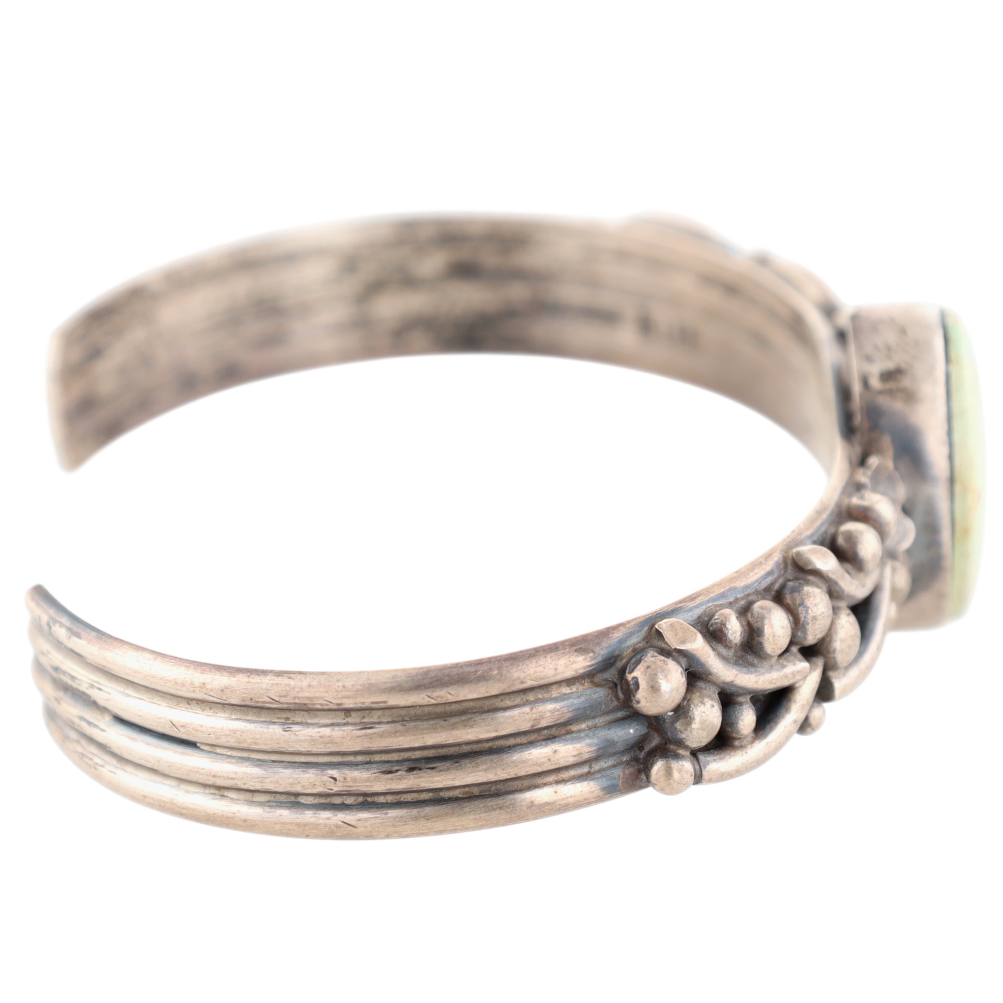 Betta Lee Navajo Sterling Thunder Mountain Turquoise Cuff Bracelet