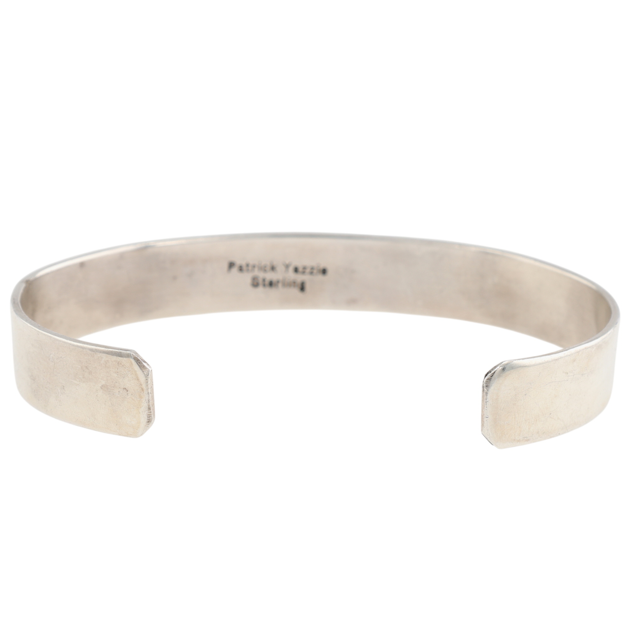 Patrick Yazzie Navajo Sterling Sleeping Beauty Turquoise Cuff Bracelet