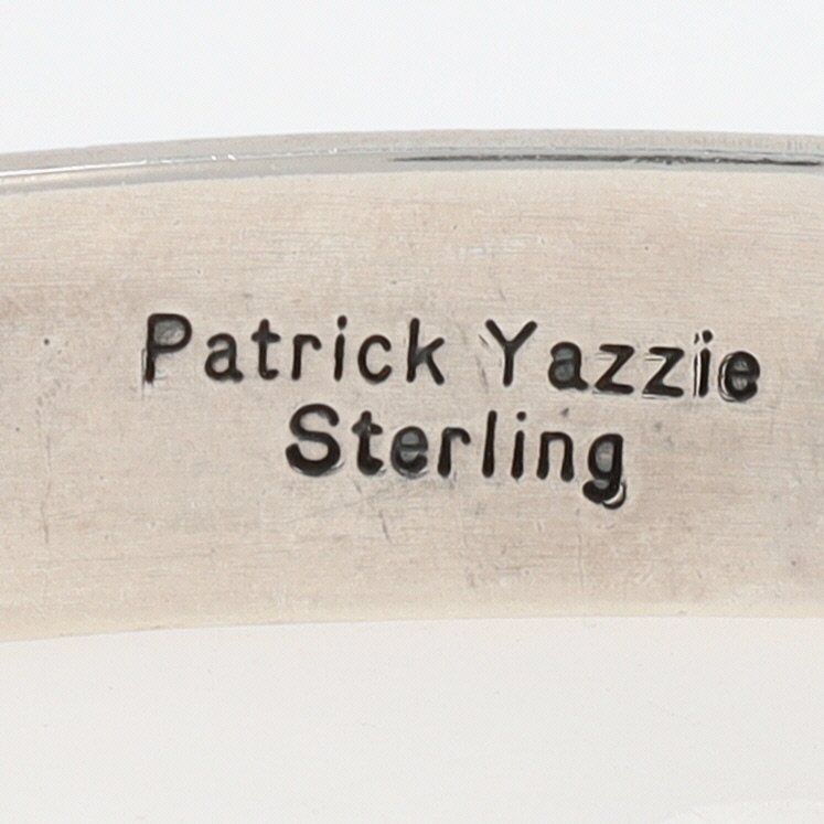 Patrick Yazzie Navajo Sterling Sleeping Beauty Turquoise Cuff Bracelet