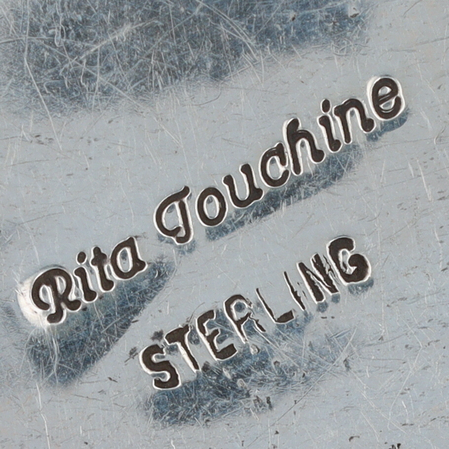 Rita Touchine Navajo Sterling Turquoise Concho Belt