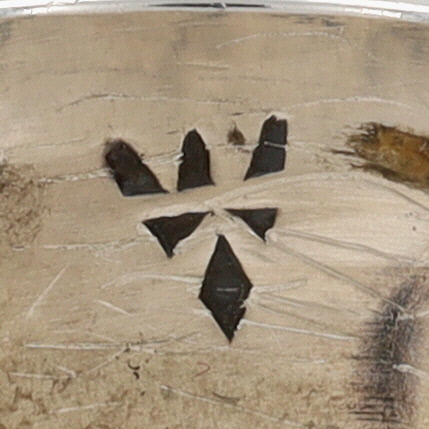 Bernard Dawahoya Hopi Sterling Quail Overlay Ring Sz 14