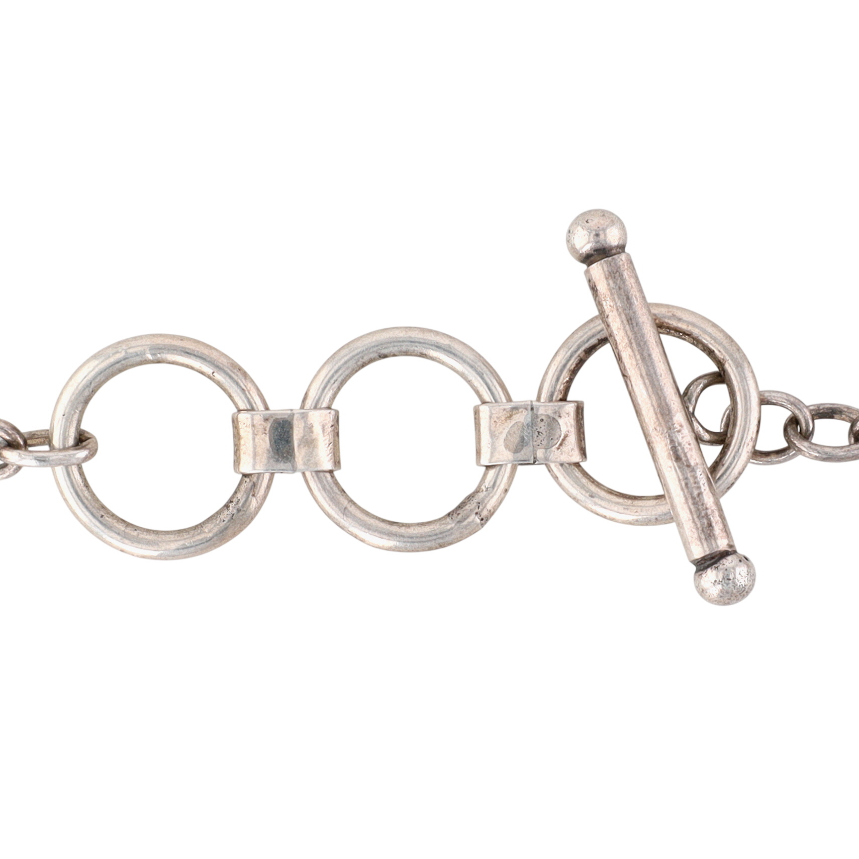 Elgin Tom Navajo Sterling Stamped Heart Necklace