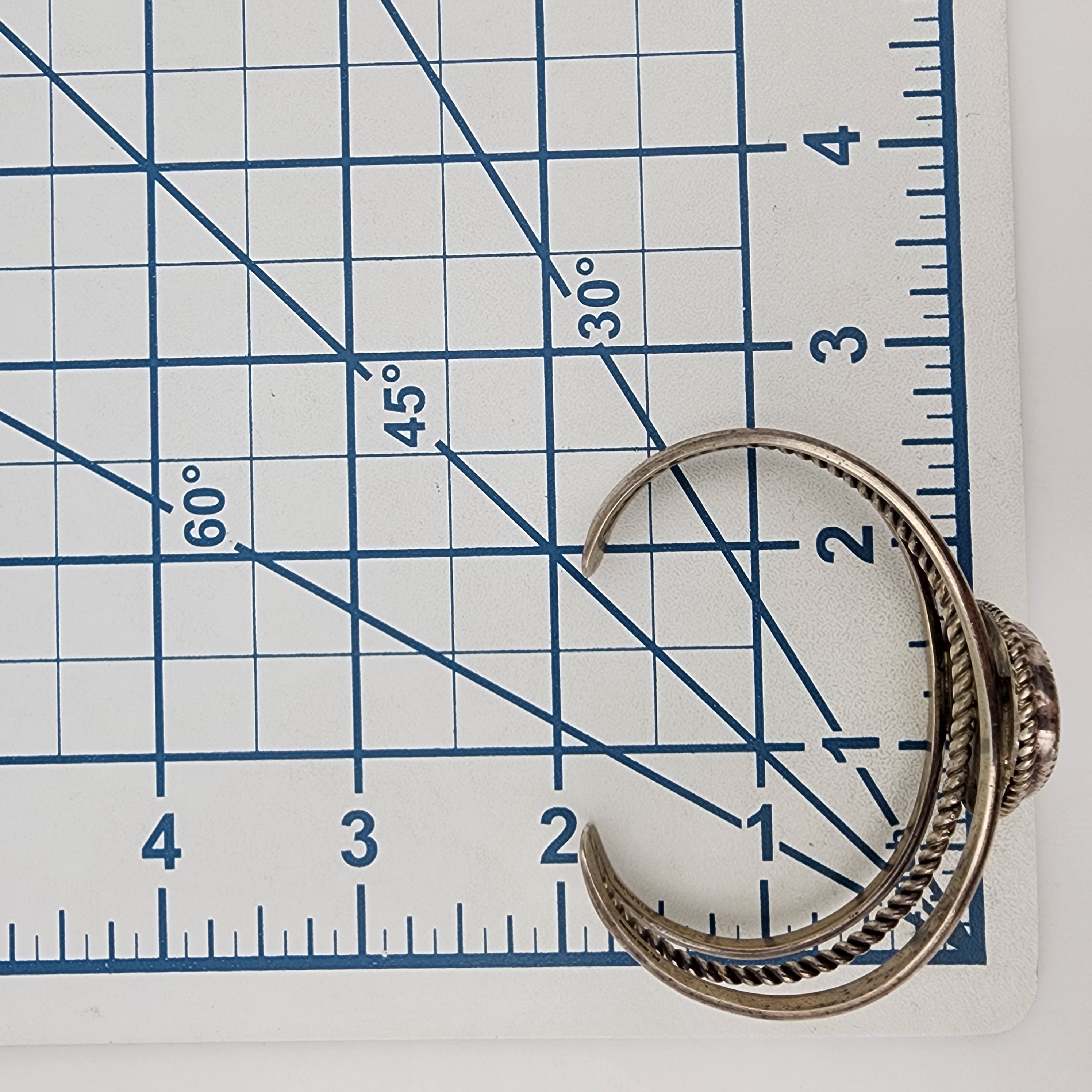 M. Burnside Navajo Sterling Turquoise Cuff Bracelet