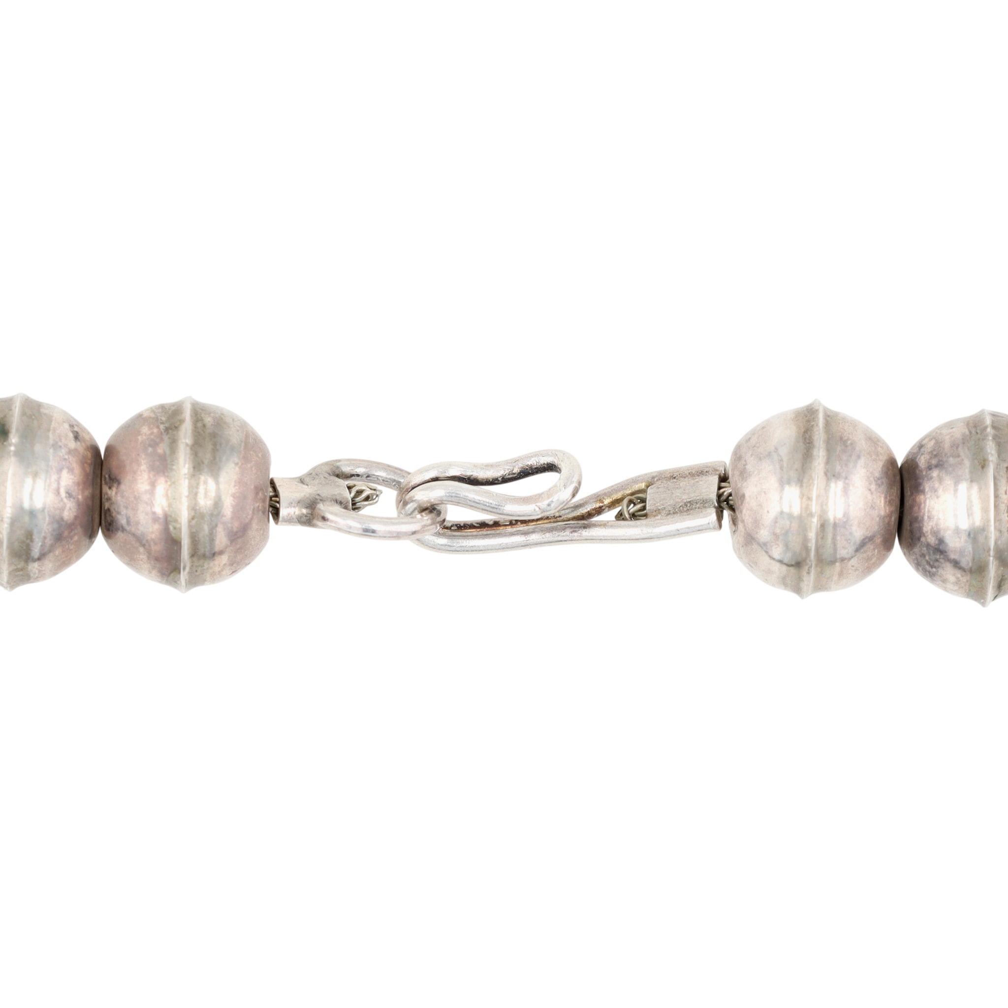 Francis L. Begay Navajo Sterling Storyteller Squash Blossom Necklace