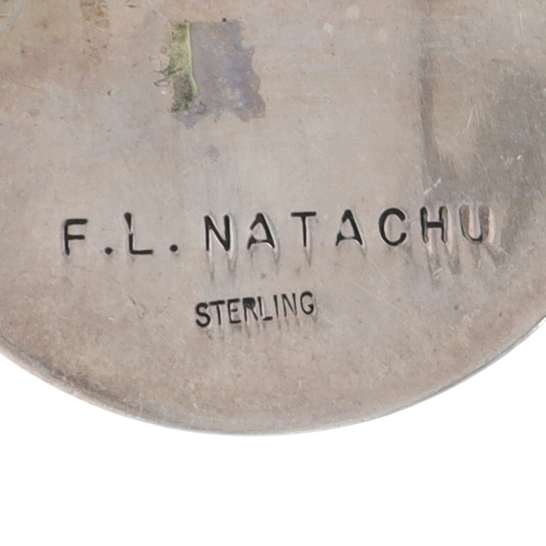 Fred & Lolita Natachu Zuni Sterling Multi-Stone Inlay Rainbowman Pendant/Brooch