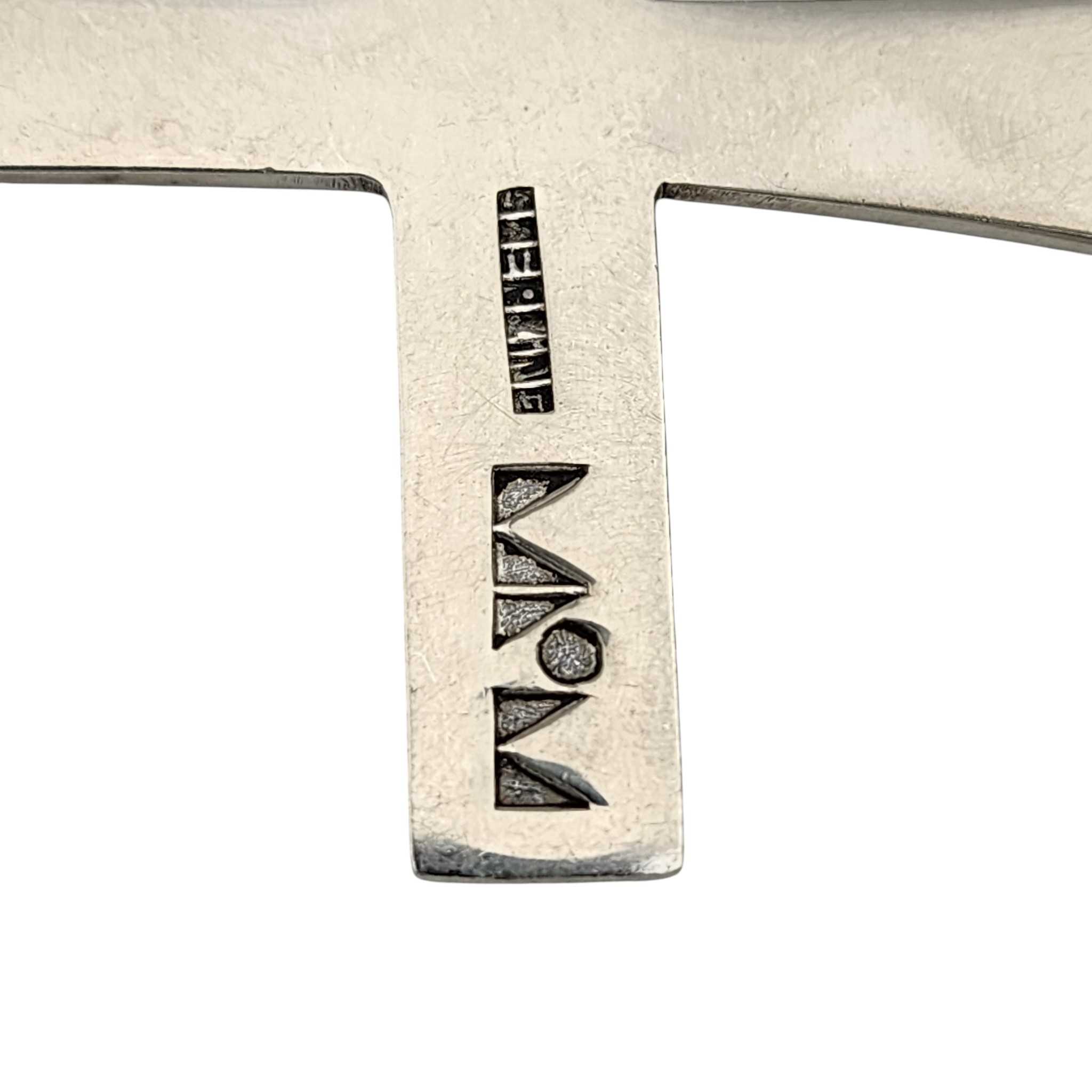 David Anderson Taos for Millicent Rogers Sterling Double-Bar Cross Pendant