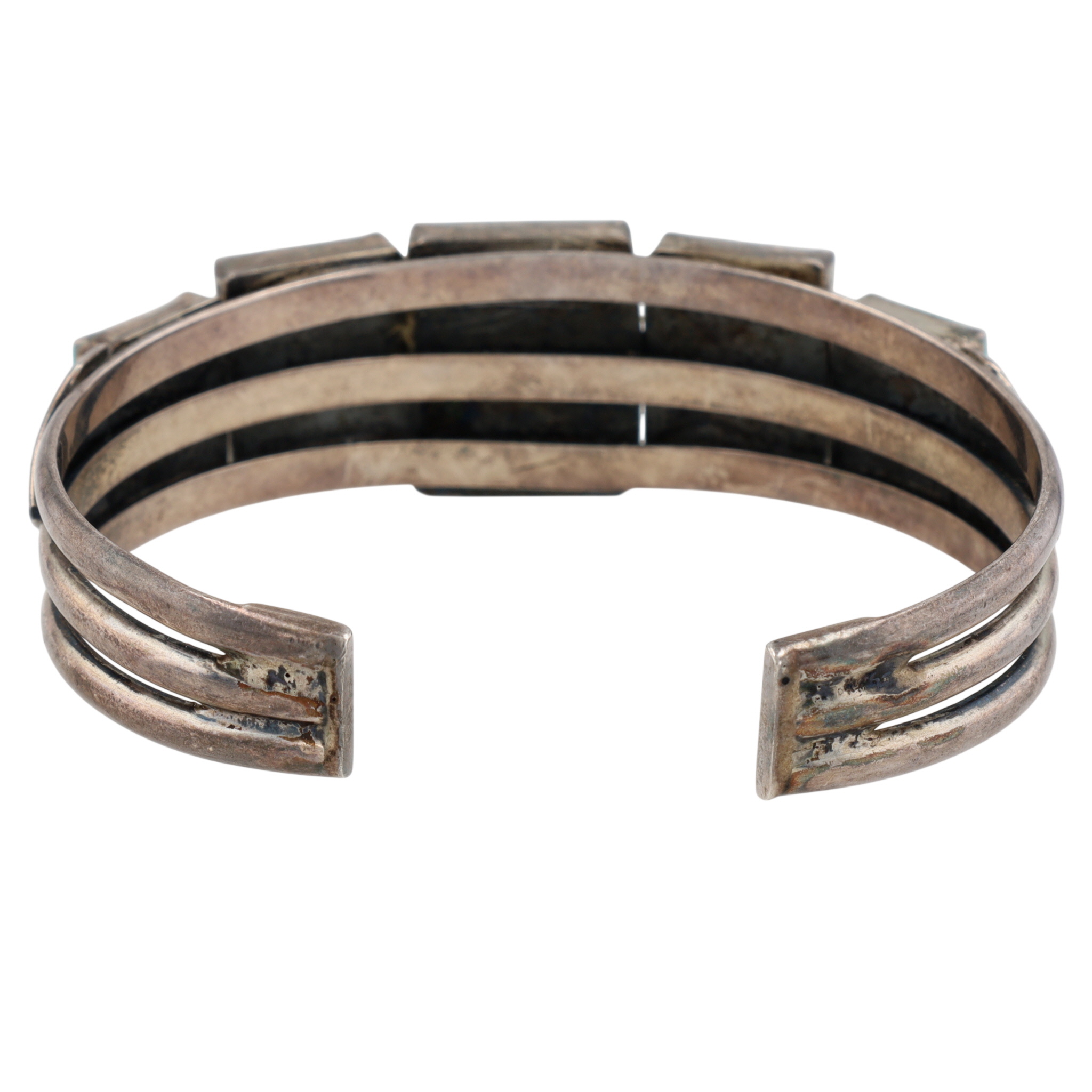 Vintage Navajo Sterling Turquoise Cuff Bracelet