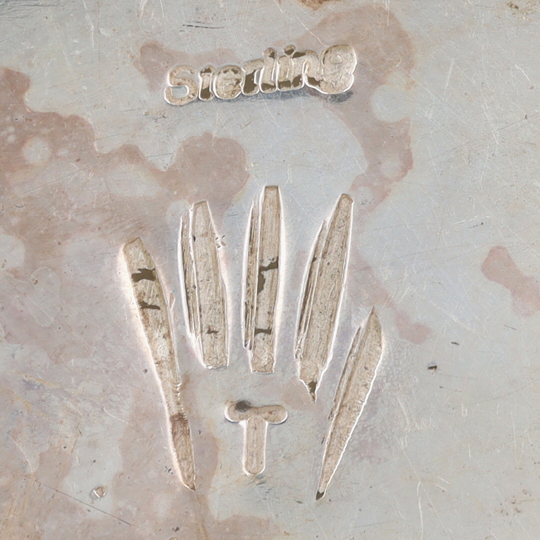 Chad Teller Navajo Sterling Silver Concho Finger Length Ring Sz 9.5
