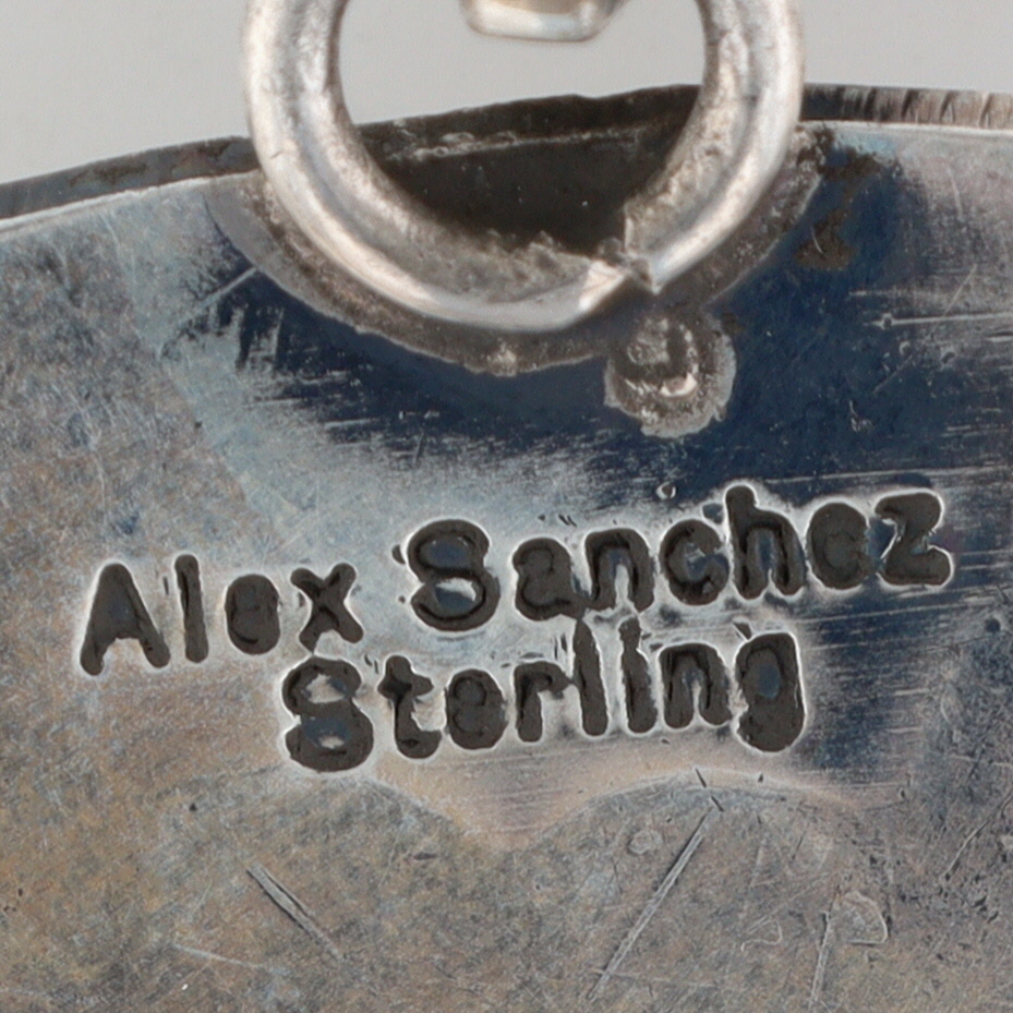 Alex Sanchez Navajo Sterling Sonoran Gold Turquoise Naja Pendant