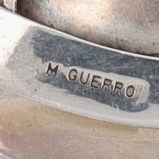Huge M. Guerro Navajo Sterling Turquoise Cuff Bracelet