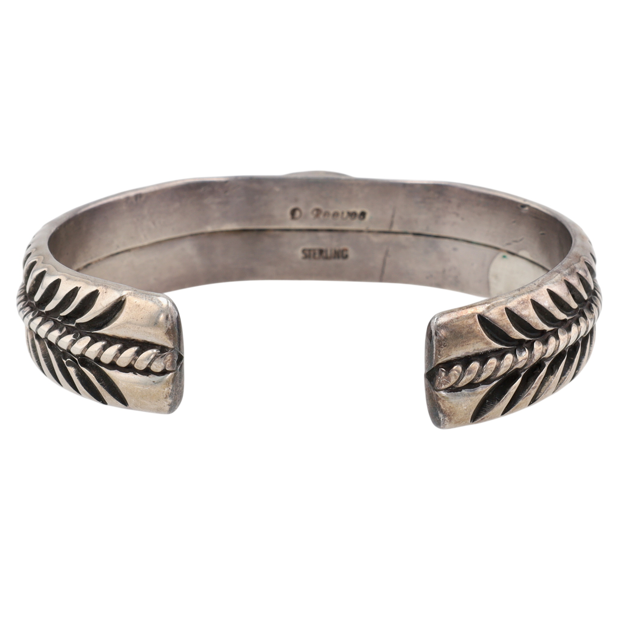 David Reeves Navajo Sterling Turquoise Cuff Bracelet