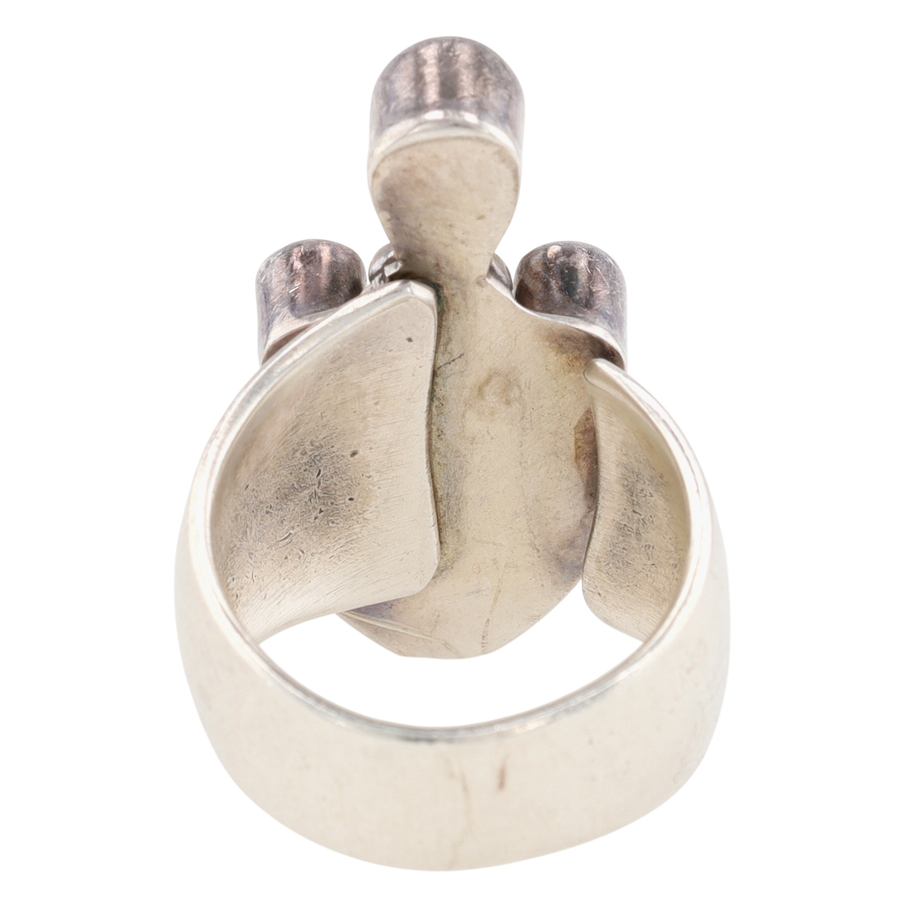 Juan Willie Navajo Sterling Purple Multi-Stone Adjustable Ring