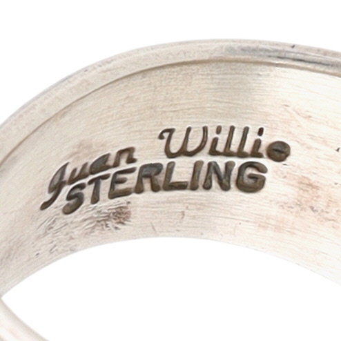 Juan Willie Navajo Sterling Purple Multi-Stone Adjustable Ring