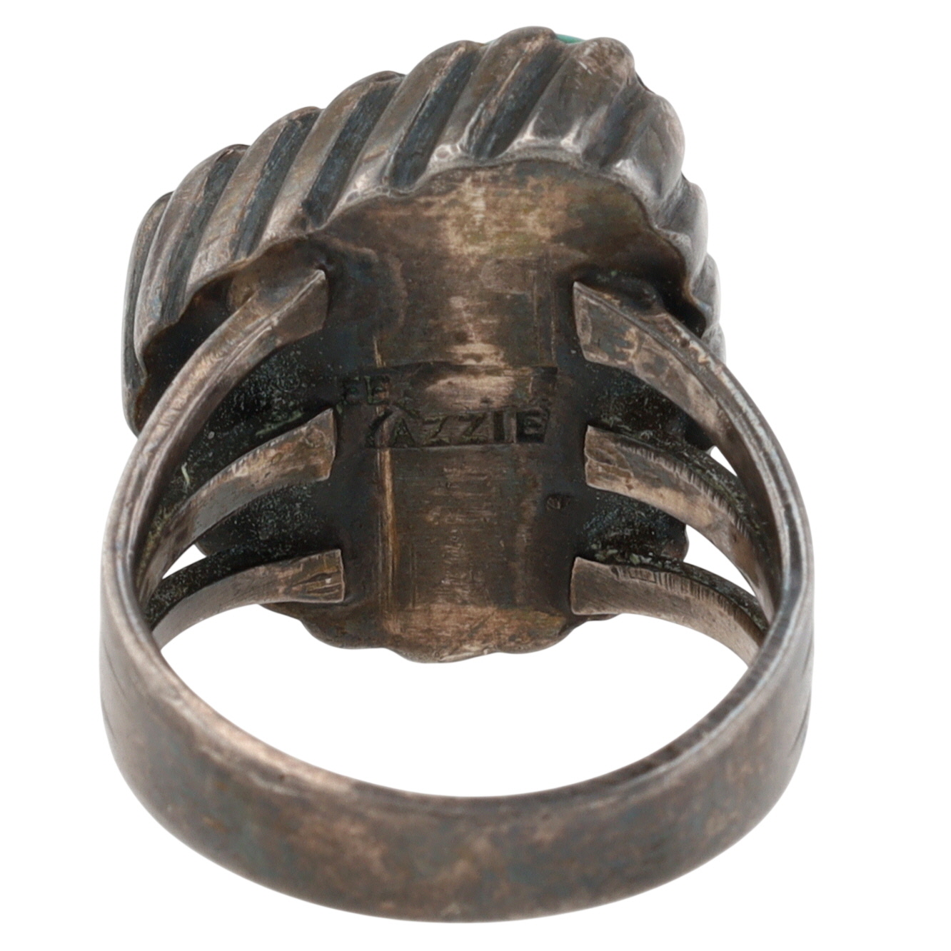 Award Winning Lee Yazzie Navajo Sterling Turquoise Ring Sz 5.75