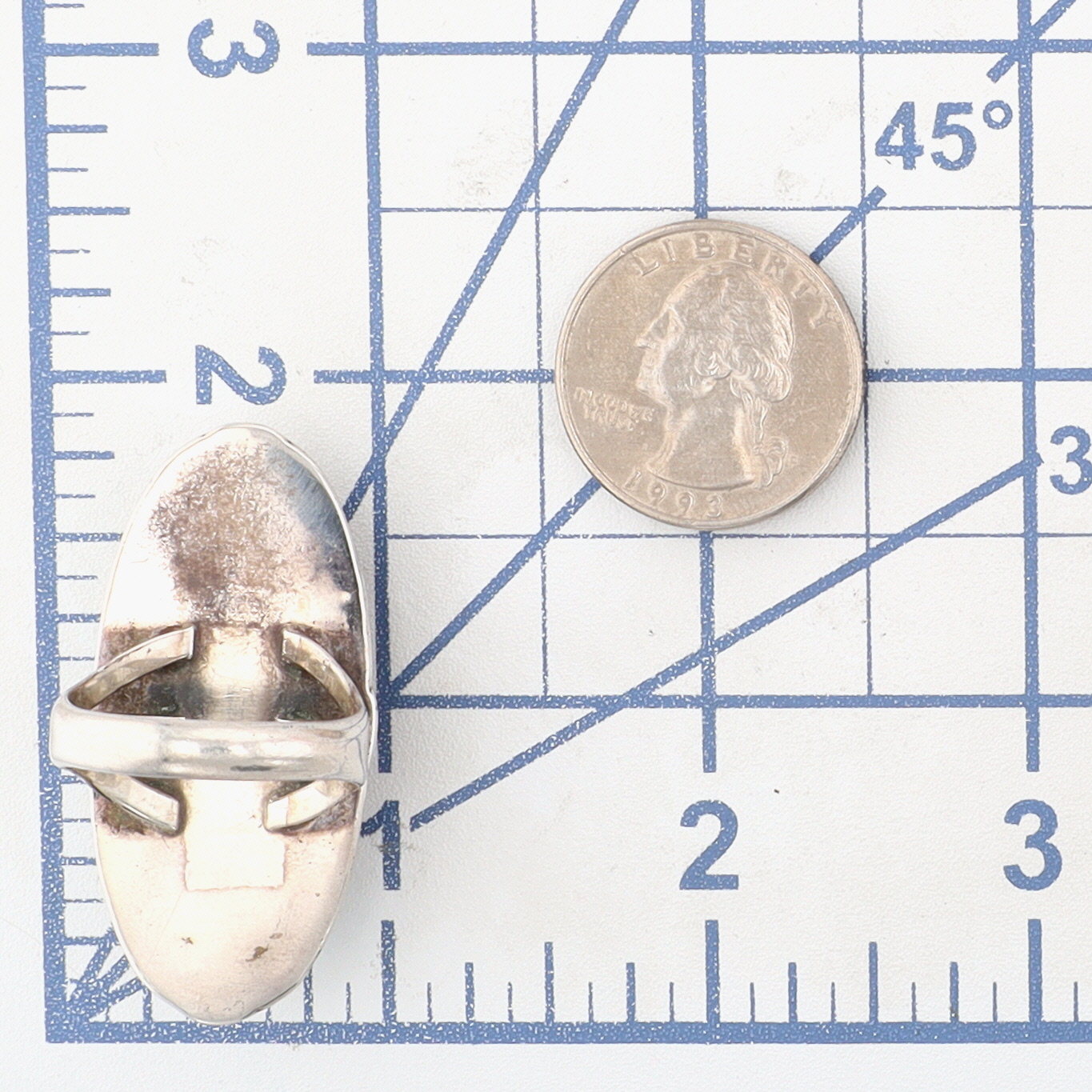 Vintage Navajo Sterling Turquoise Ring Sz 9