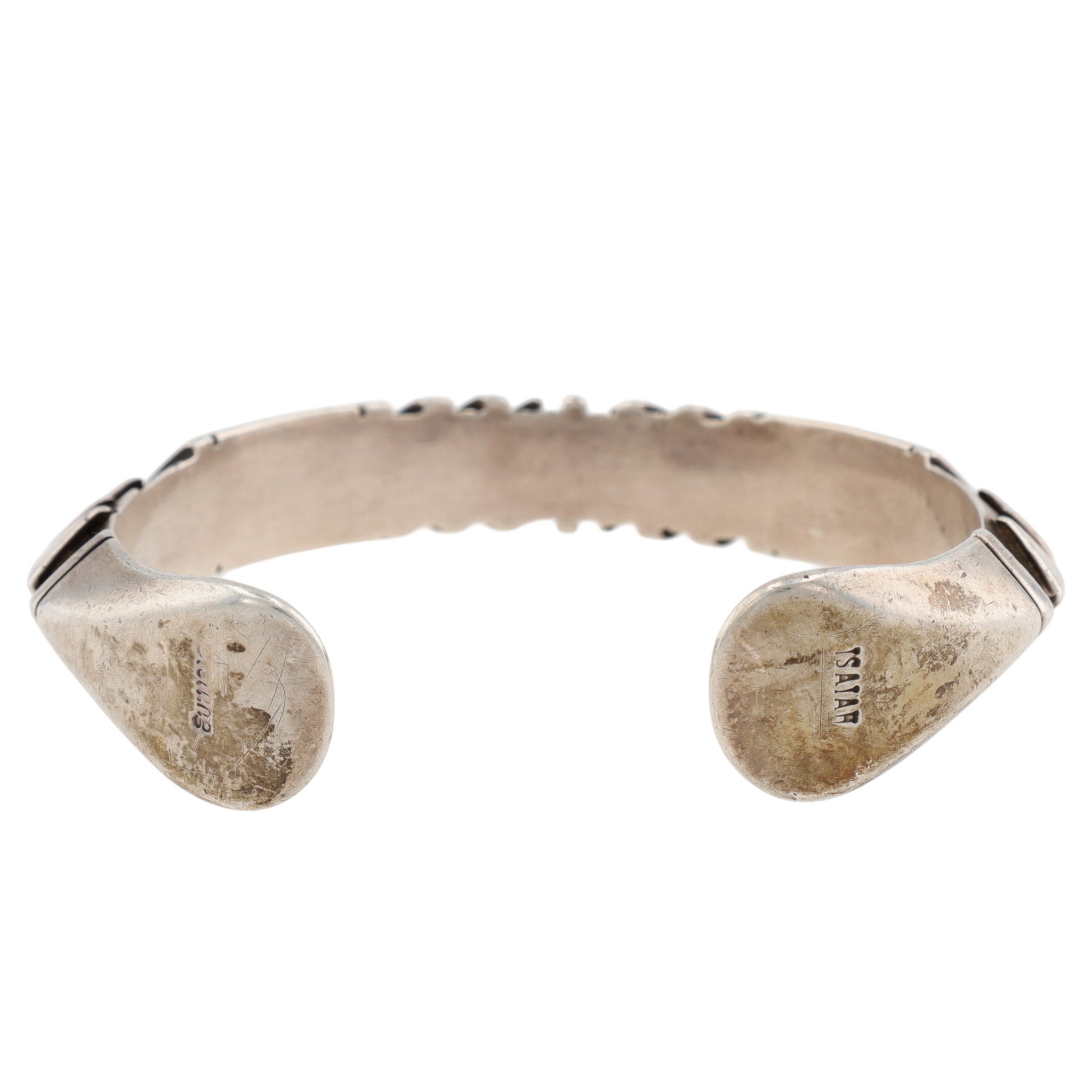 Isaiah Ortiz San Felipe Sterling Contemporary Cuff Bracelet