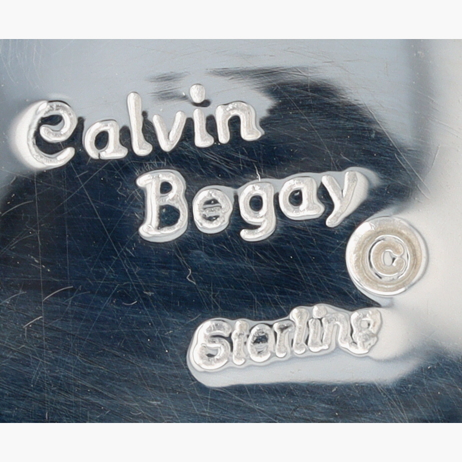 Calvin Begay Navajo Sterling Multi-Stone Inlay Pueblo Pendant