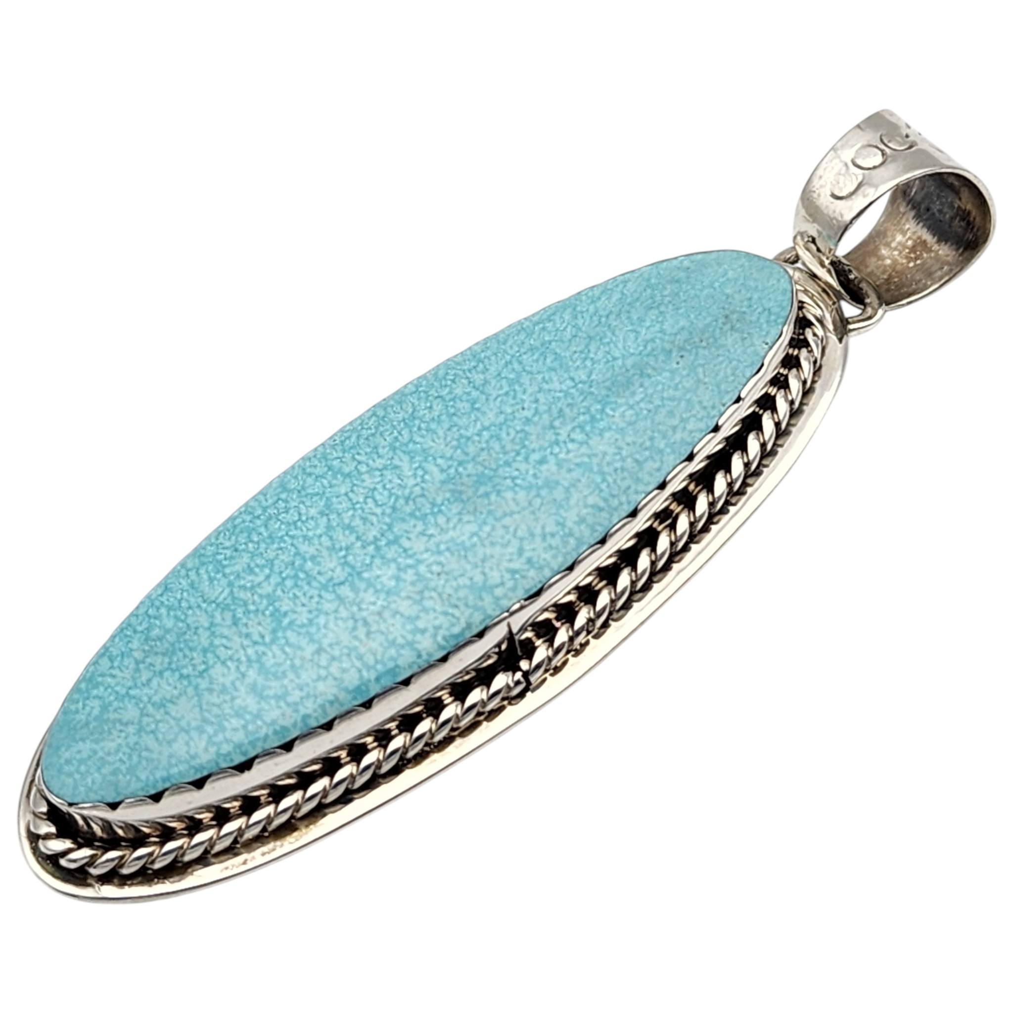 Secatero Navajo Sterling Turquoise Pendant
