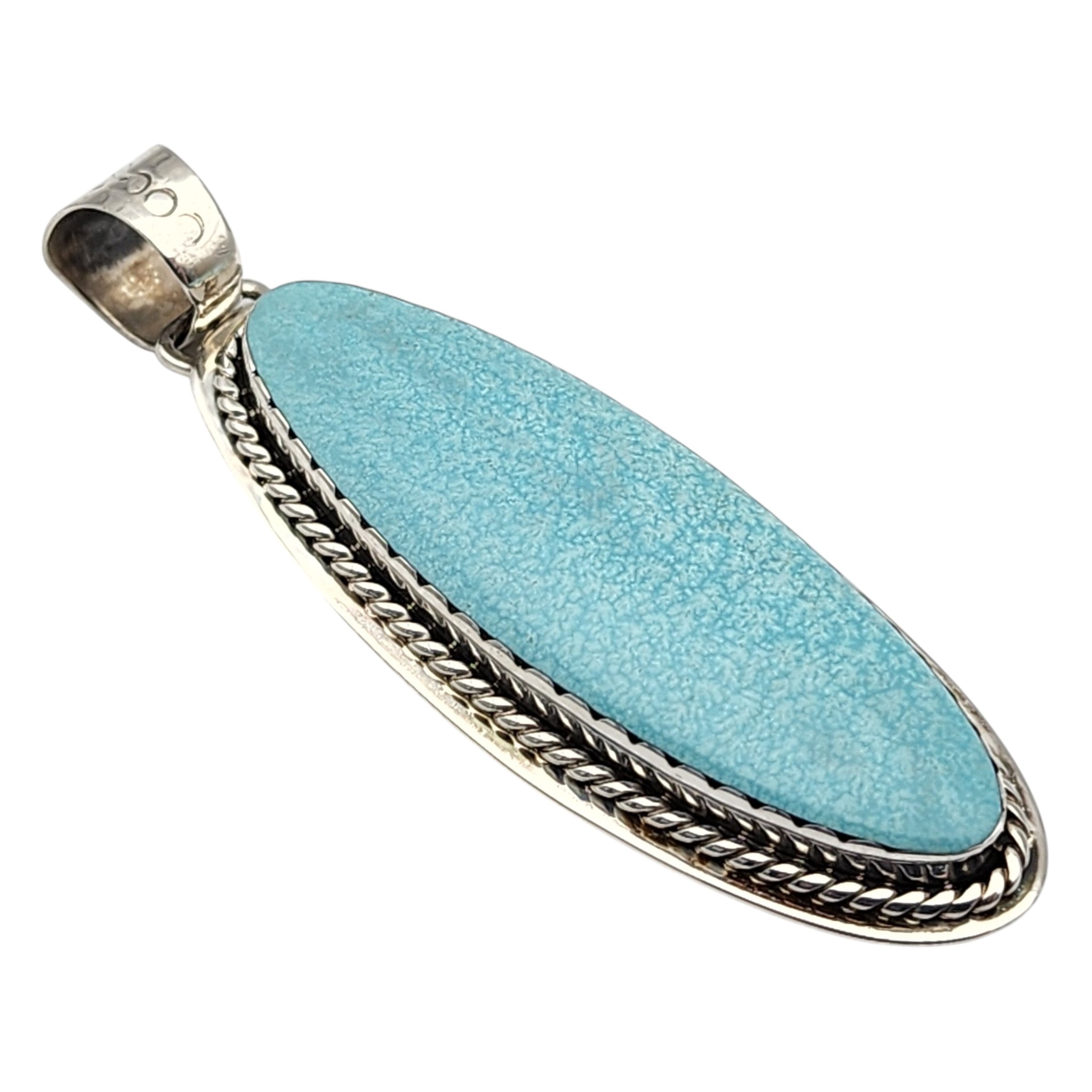 Secatero Navajo Sterling Turquoise Pendant