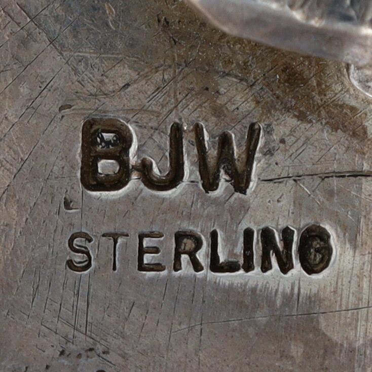 Vintage Signed Navajo Sterling Stamped Concho Belt
