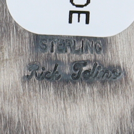 Rick Tolino Navajo Sterling Kingman Web Turquoise Pendant