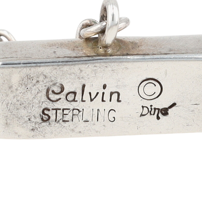 Calvin Begay Navajo Sterling Multi-Stone Inlay Bracelet