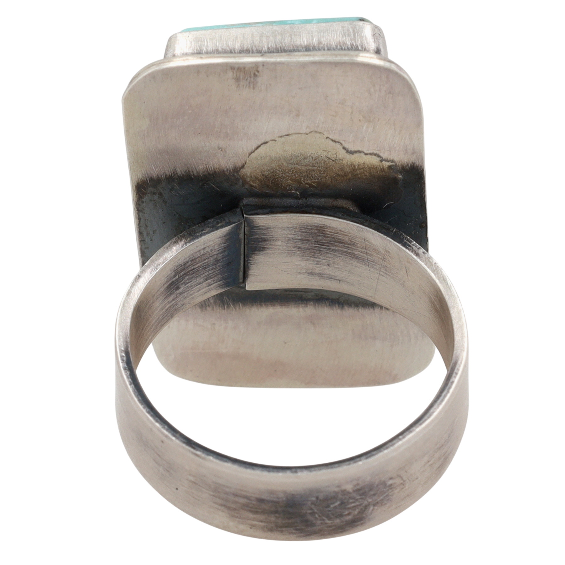 Antoinette Martinez Navajo Sterling White Water Turquoise Adjustable Ring