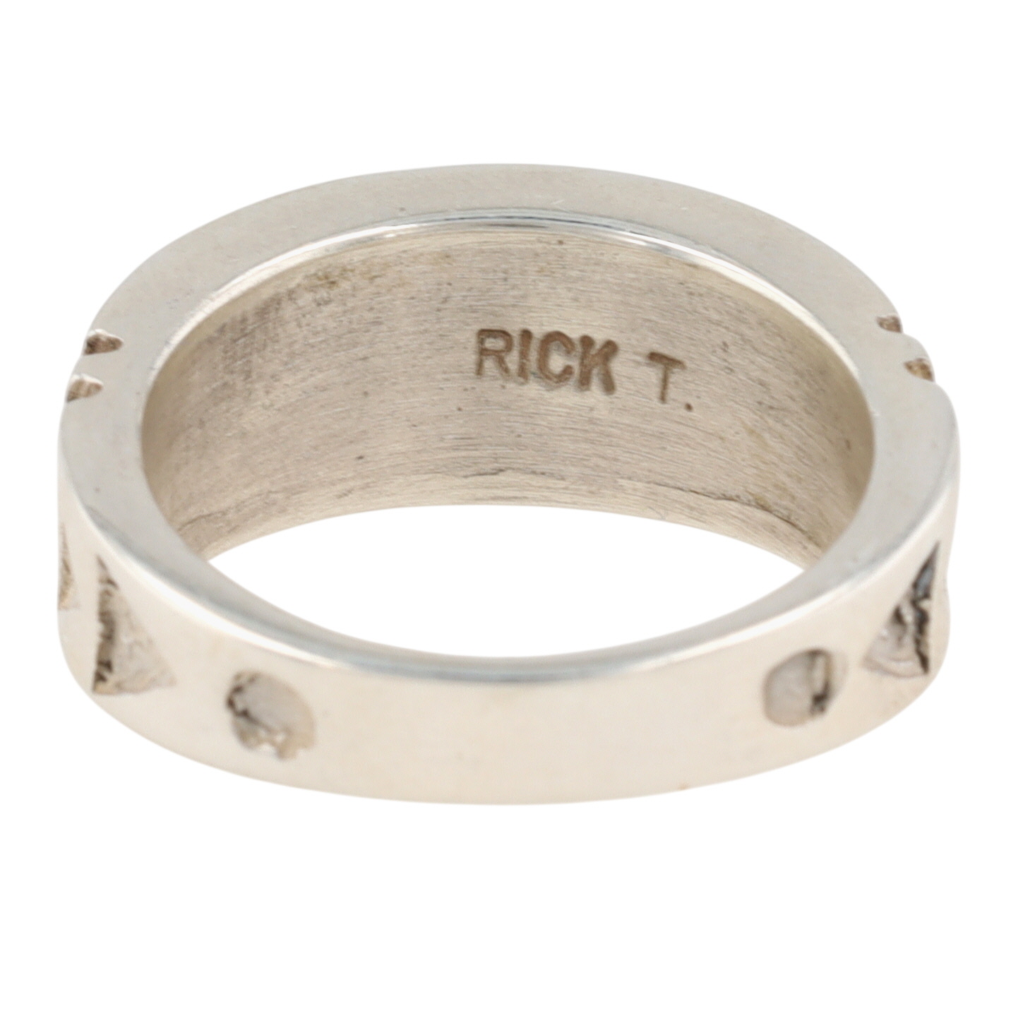 Rick Tolino Navajo Sterling Multi-Stone Inlay Ring Sz 9.5