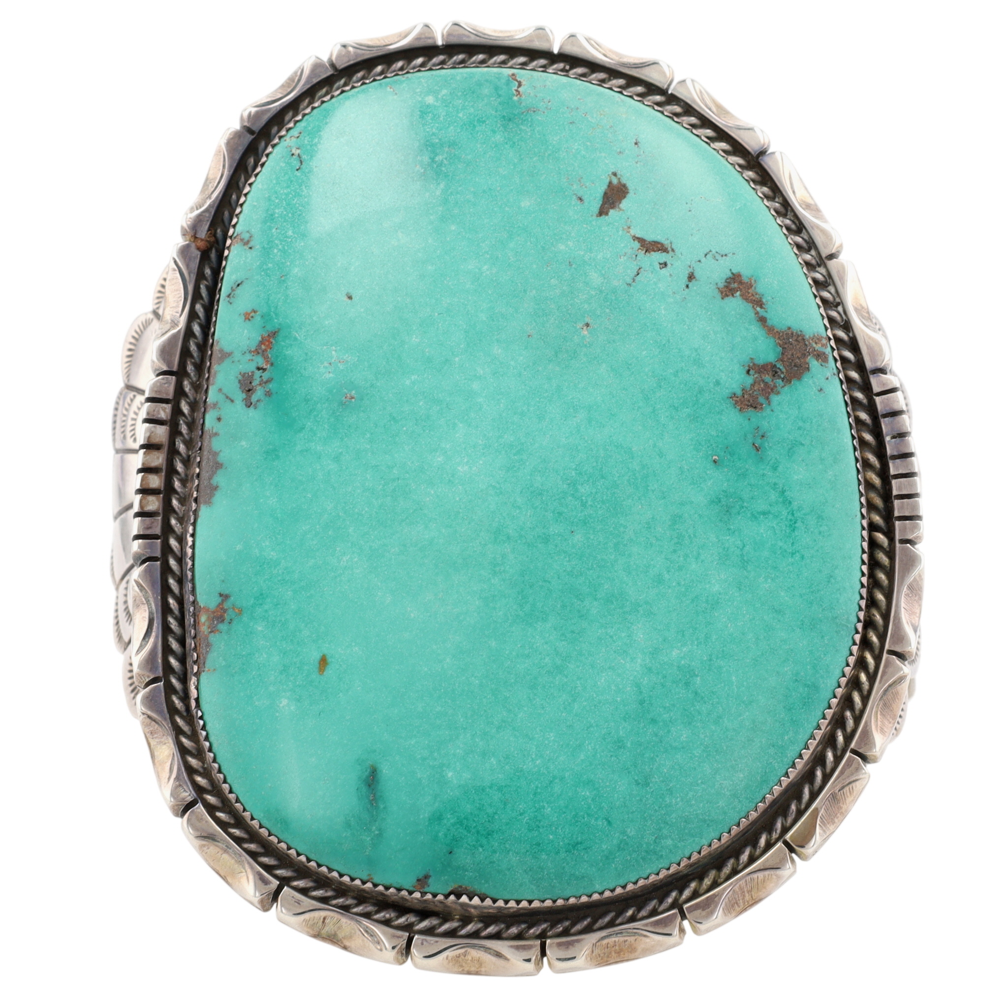 HUGE Henry Sam Navajo Sterling Turquoise Cuff Bracelet