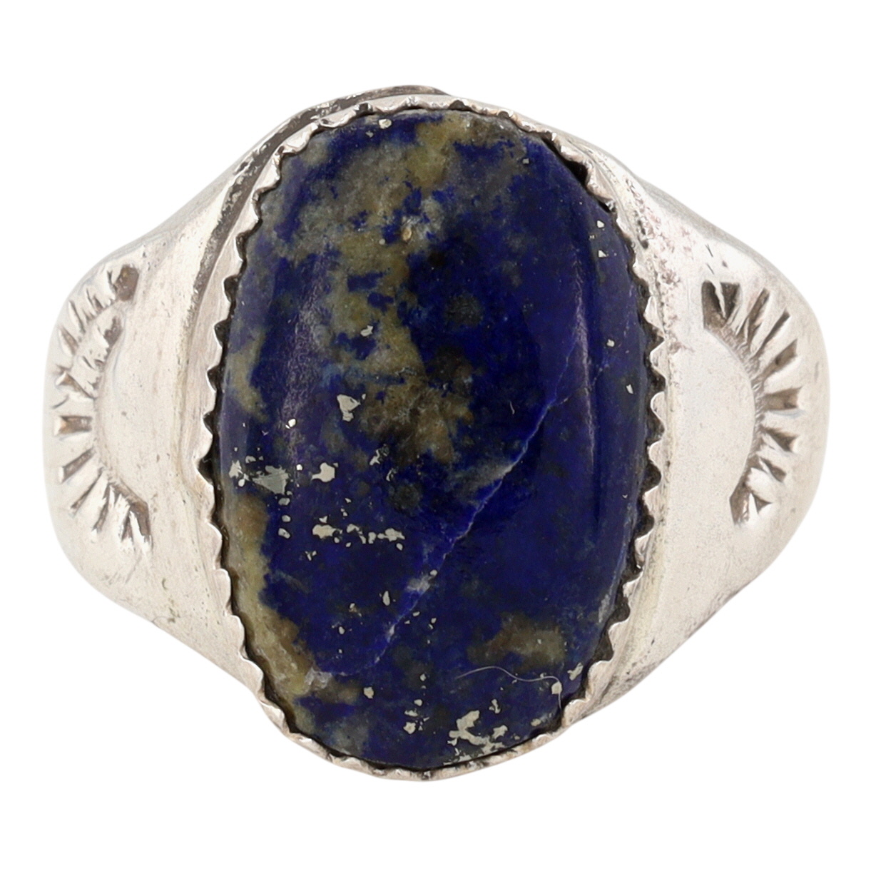 Annie Lincoln Navajo Sterling Lapis Lazuli Ring Sz 8.5