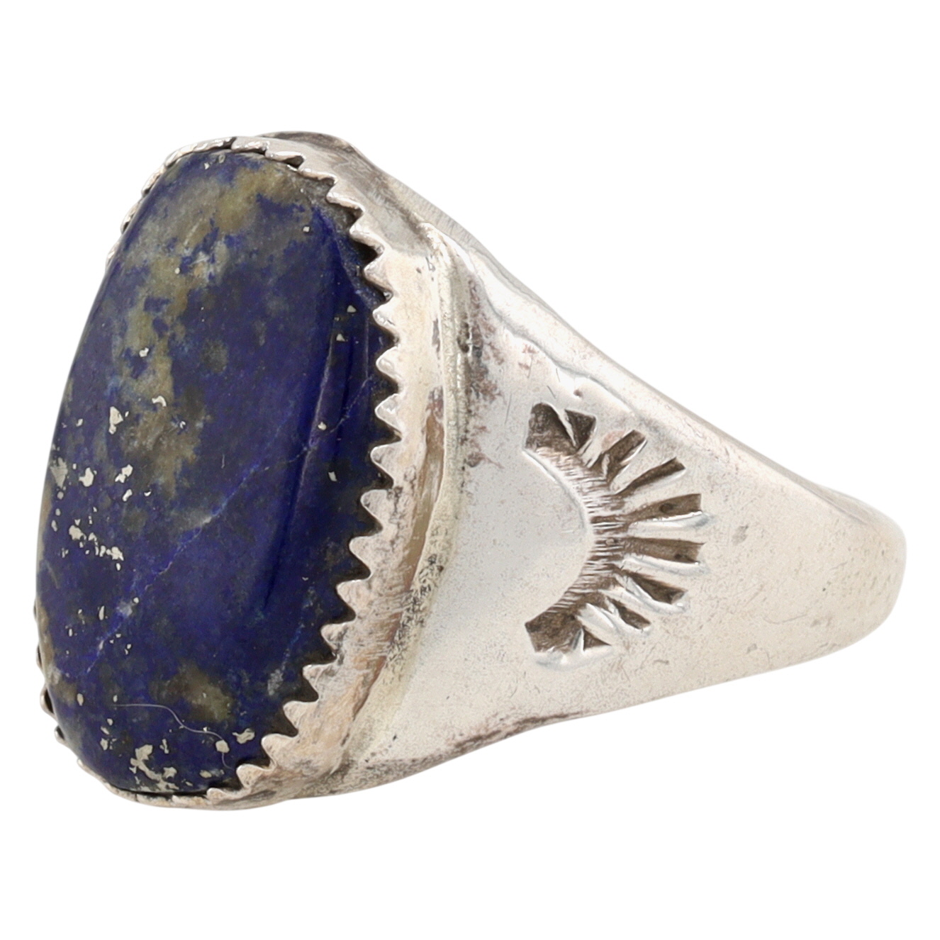 Annie Lincoln Navajo Sterling Lapis Lazuli Ring Sz 8.5