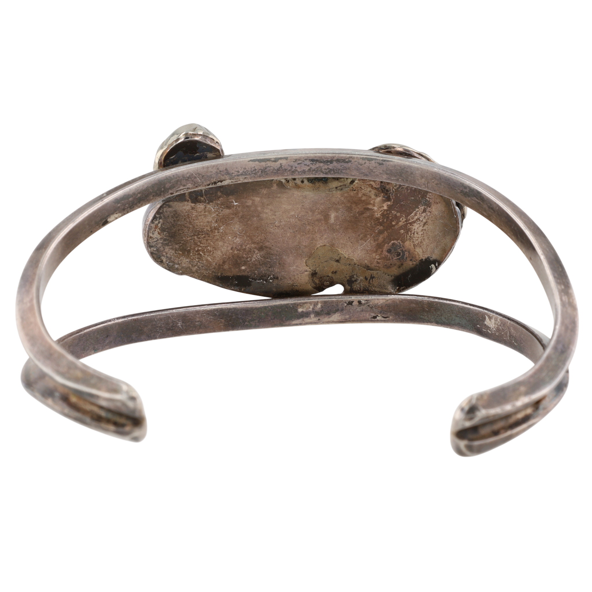 Vintage Navajo Sterling Turquoise Cuff Bracelet