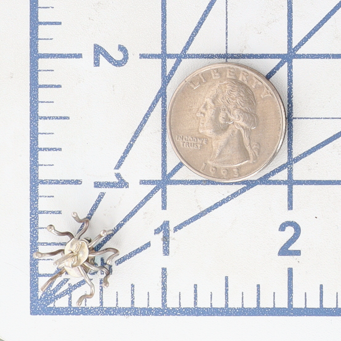 Vintage Navajo Sterling Turquoise Spider Earrings