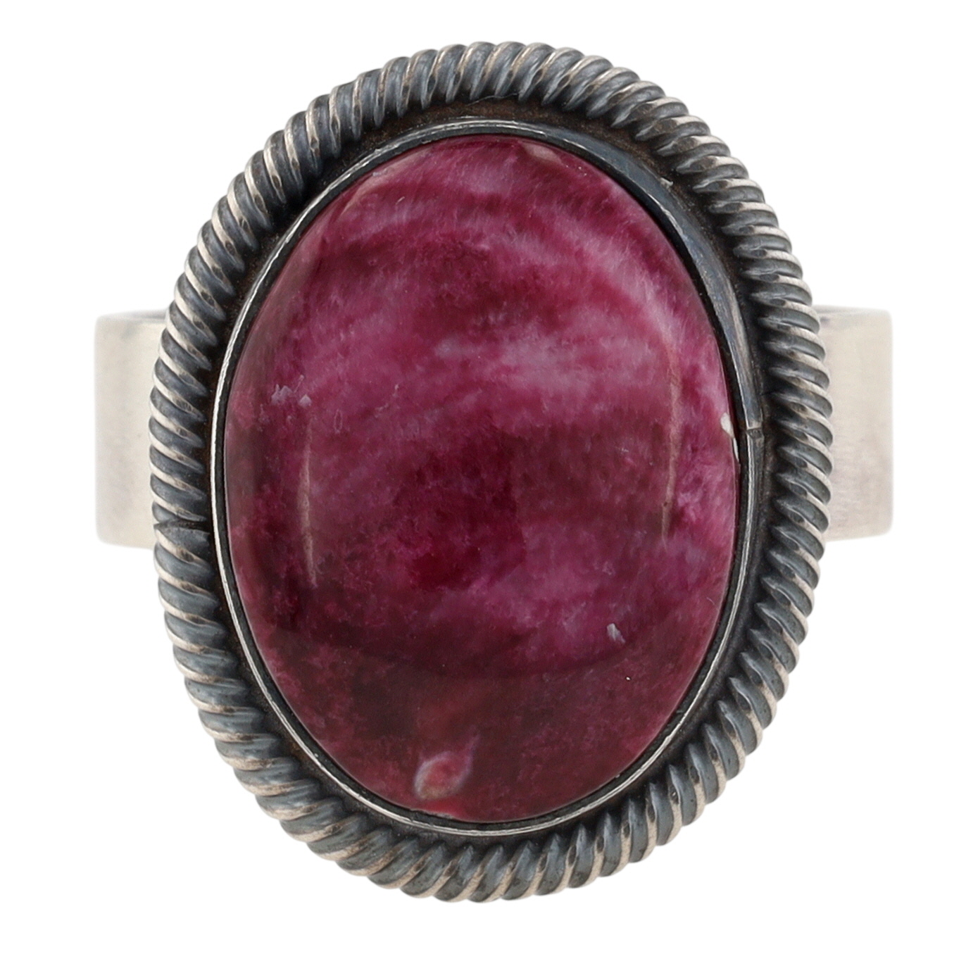 Antoinette Martinez Navajo Sterling Purple Spiny Oyster Adjustable Ring