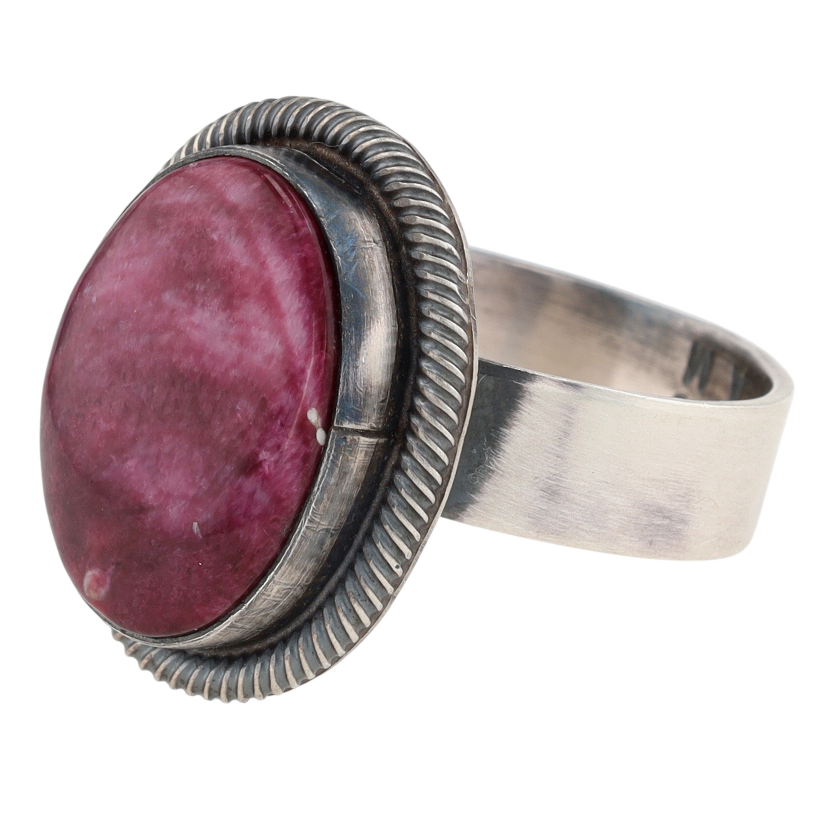 Antoinette Martinez Navajo Sterling Purple Spiny Oyster Adjustable Ring