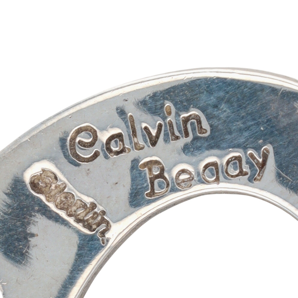 Calvin Begay Navajo Sterling Multi-Stone Inlay Kokopelli Pendant