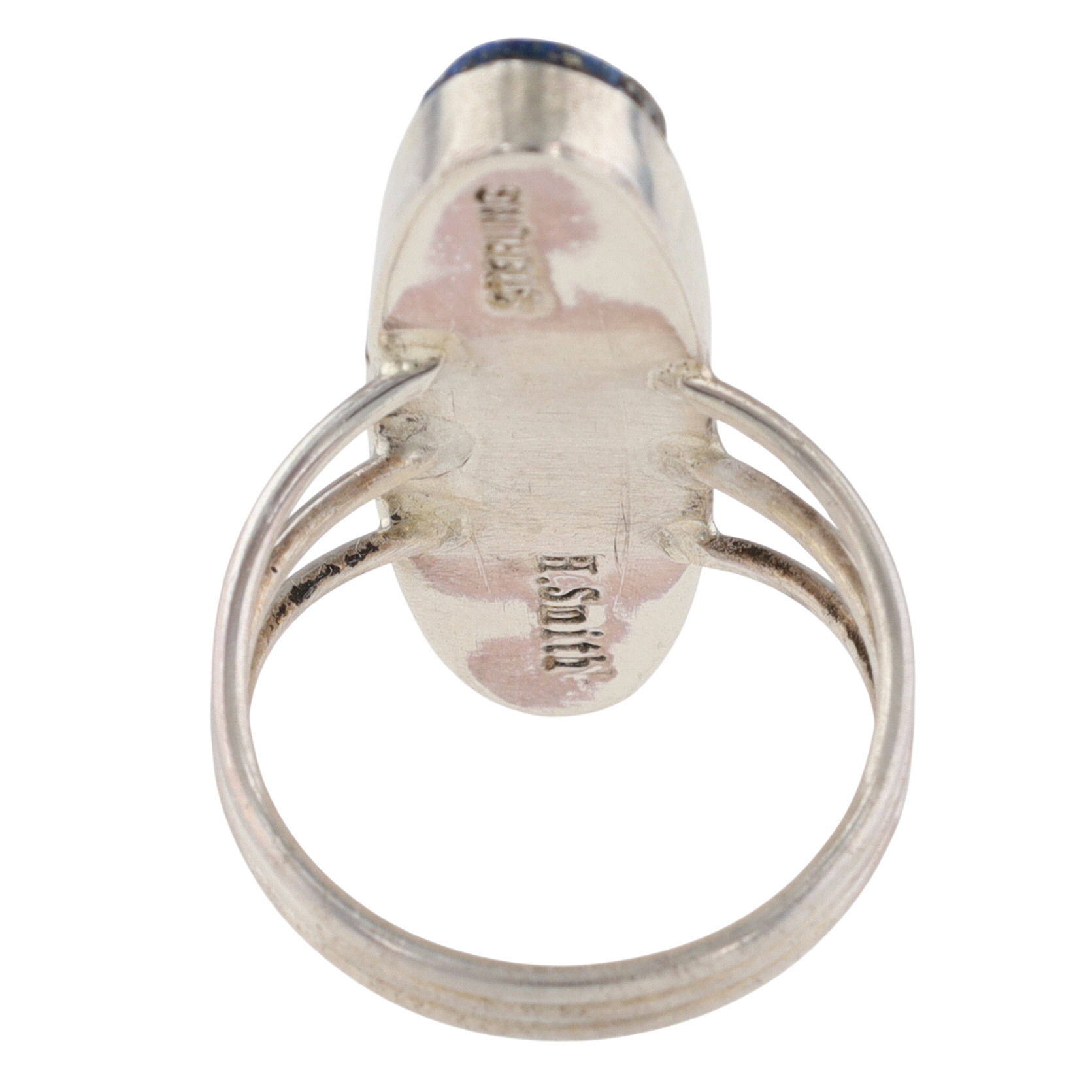 Harold Smith Navajo Sterling Multi-Stone Inlay Ring Sz 8.5