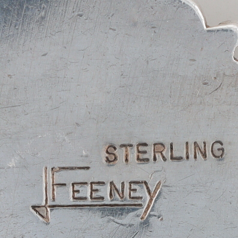 Leo Feeney Anglo Sterling Multi-Stone Cluster Brooch