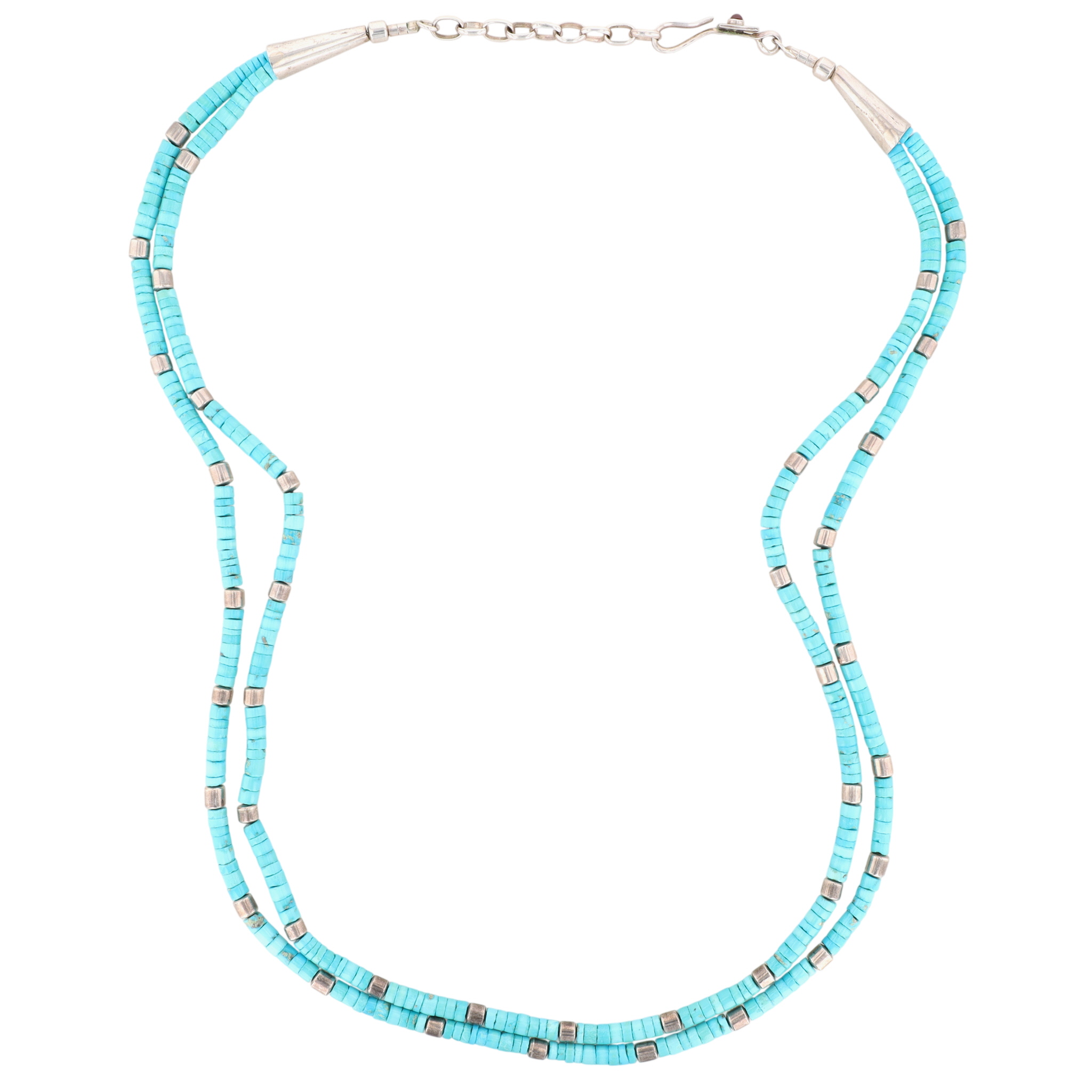 Christin Wolf Designs Sterling Turquoise Multi-Strand Necklace
