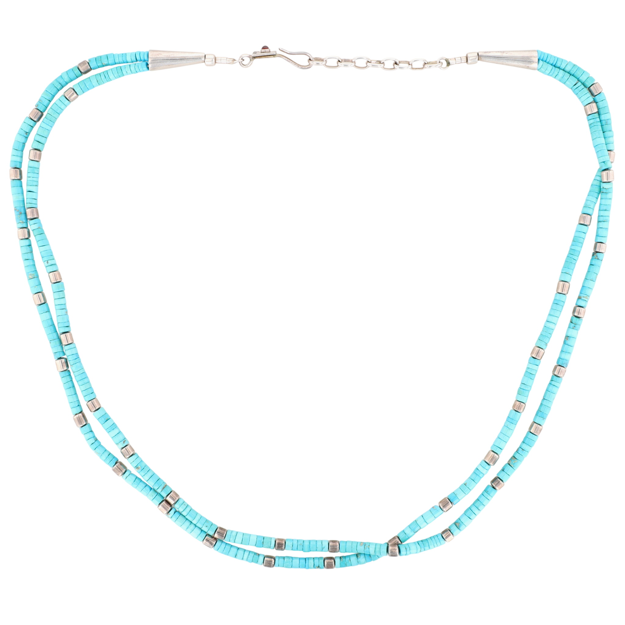 Christin Wolf Designs Sterling Turquoise Multi-Strand Necklace