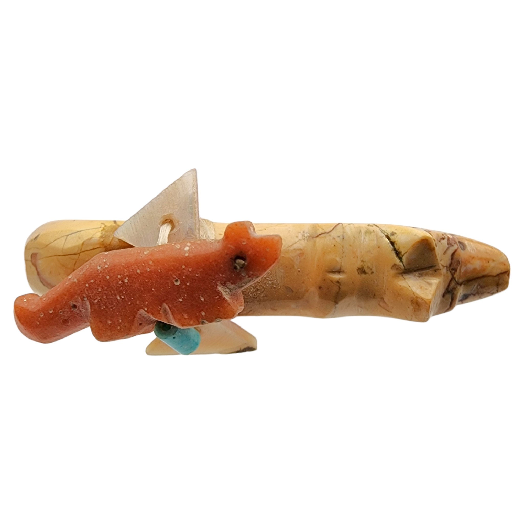 Zuni Jasper Offering Bear Fetish Carving
